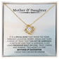 Mother and Daughter Bond | Love Knot Necklace | Gift to Daughter from Mom