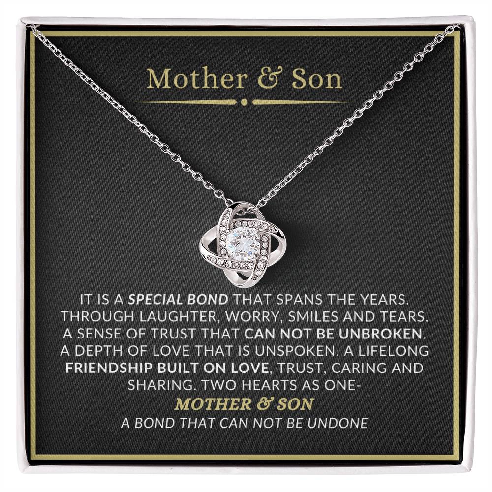 Mother & Son Bond | Love Knot Necklace | Special Gift for Mom
