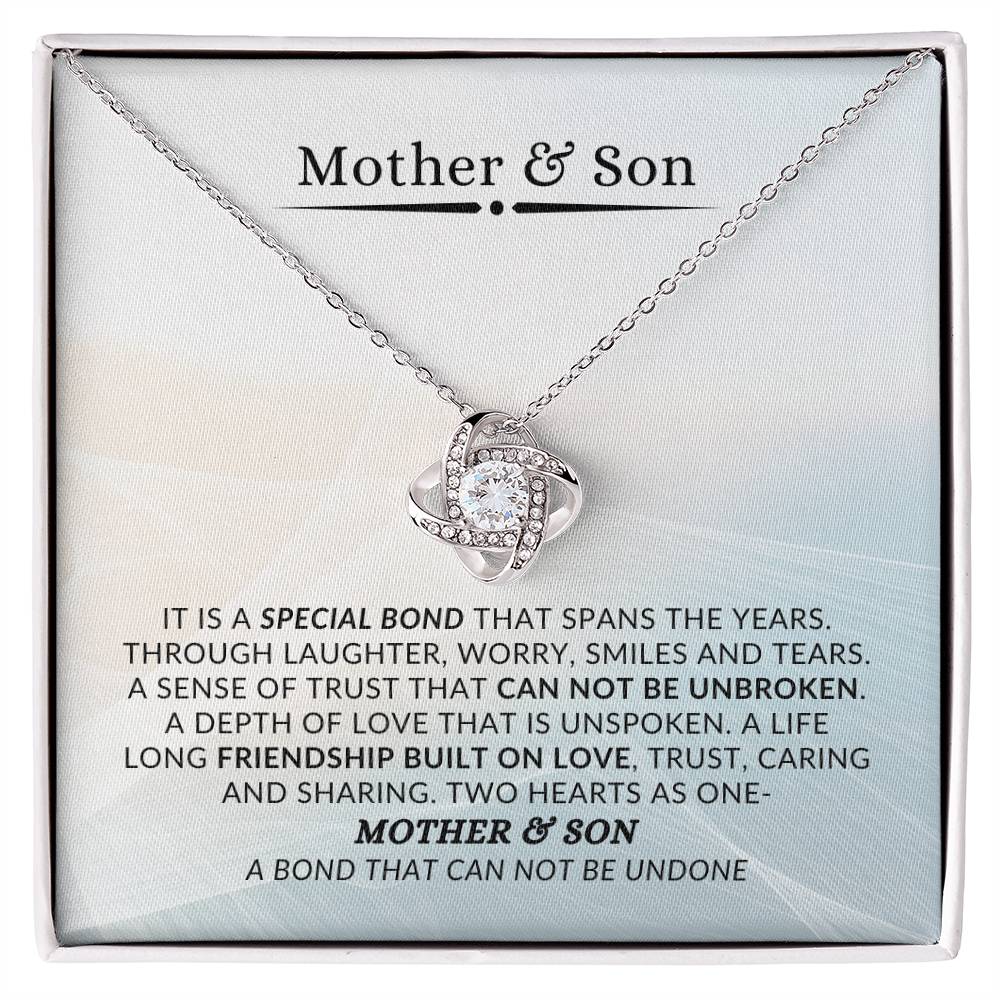 Unbreakable Bond | Gift to Mom from Son | Love Knot Necklace