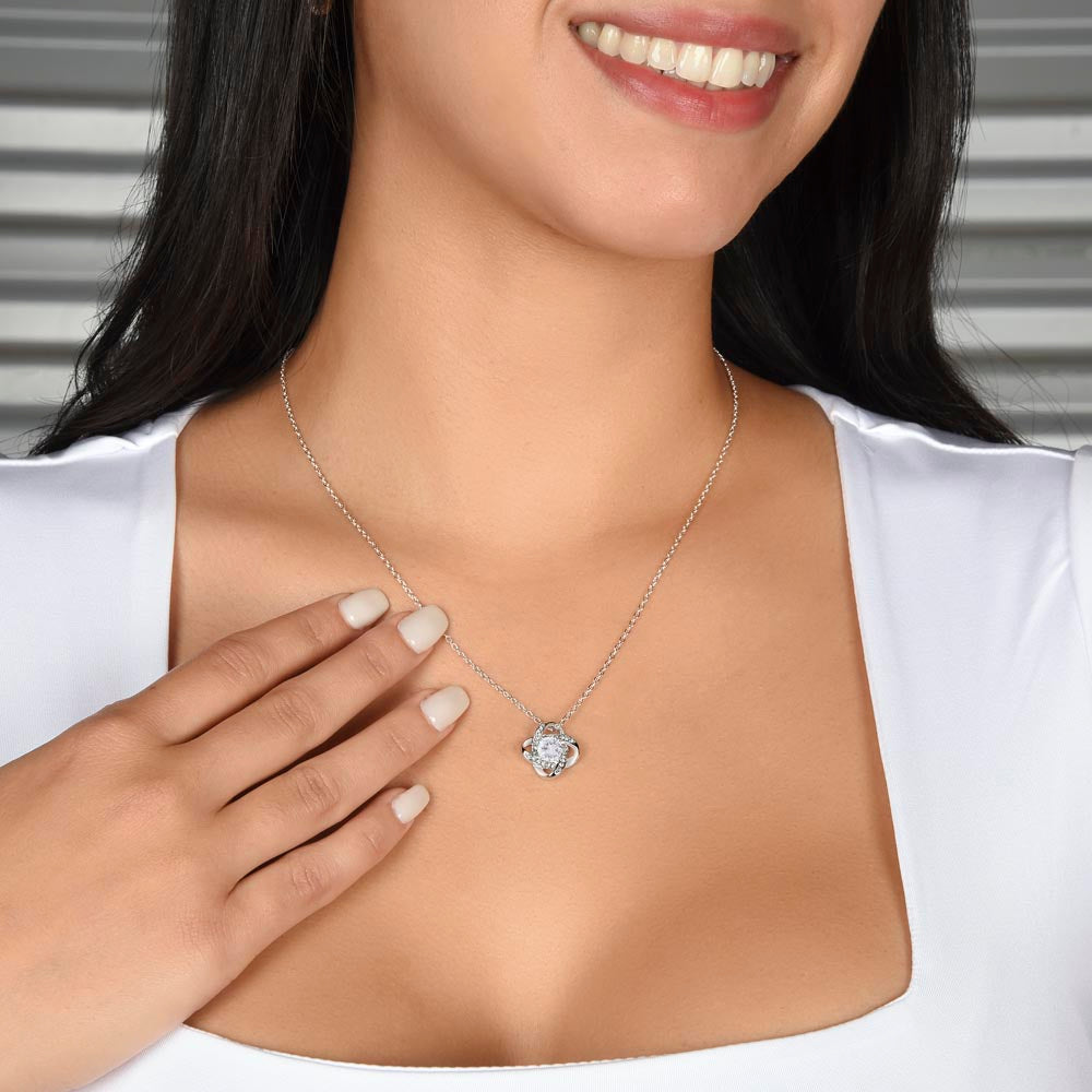 Unbreakable Bond | Gift to Mom from Son | Love Knot Necklace