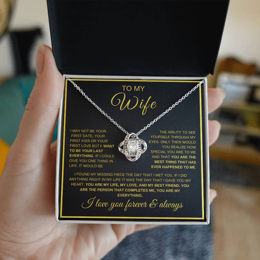 Your Last Everything | Wife | Love Knot Necklace