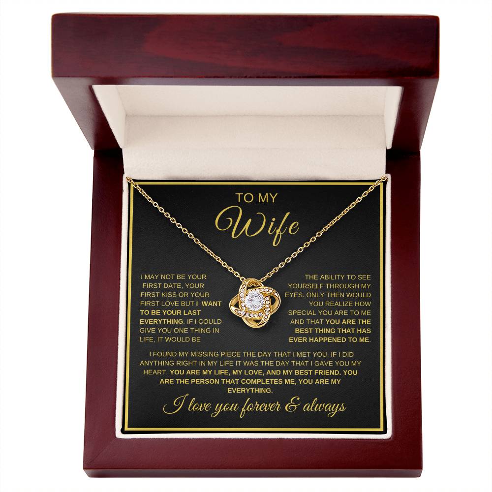 Your Last Everything | Wife | Love Knot Necklace