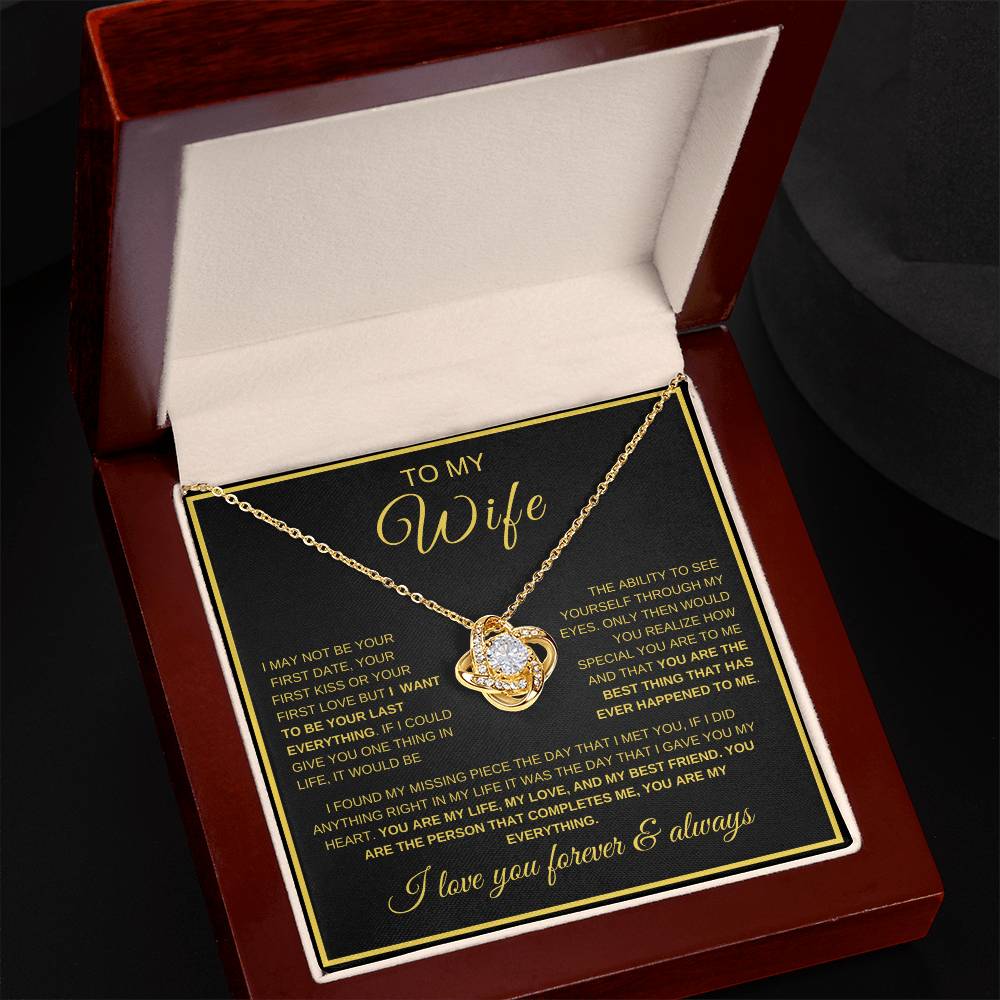 Your Last Everything | Wife | Love Knot Necklace