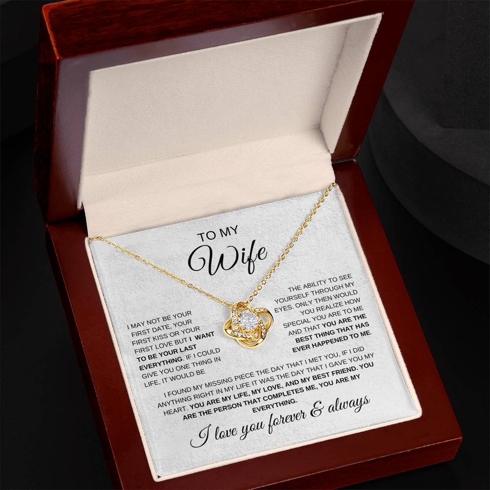 Your Last Everything | Wife | Love Knot Necklace