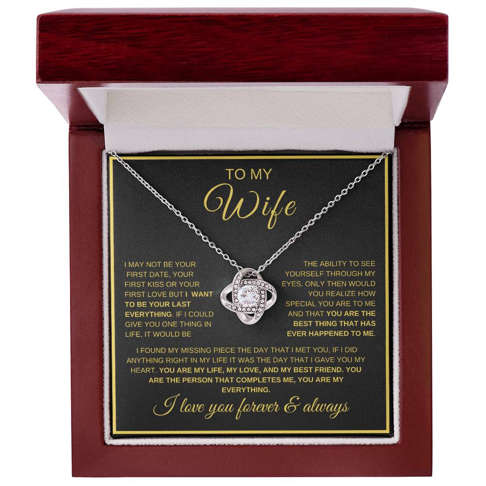 Your Last Everything | Wife | Love Knot Necklace
