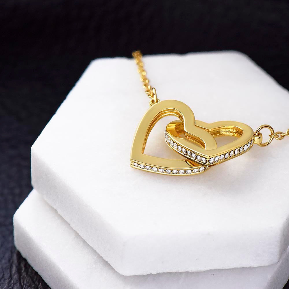Interlocking Hearts | Speicial Gift for Bonus Daughter for Bonus Dad