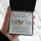 Interlocking Hearts | Speicial Gift for Bonus Daughter for Bonus Dad