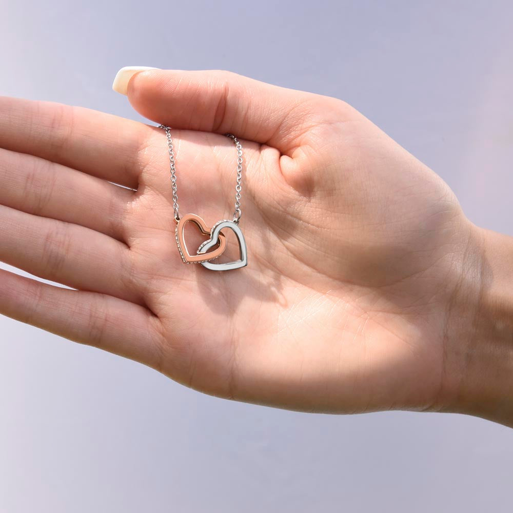 Interlocking Hearts | Speicial Gift for Bonus Daughter for Bonus Dad