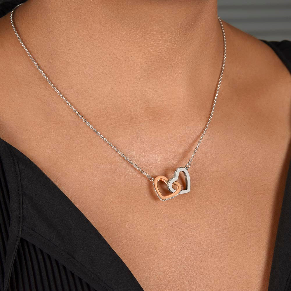 Interlocking Hearts | Speicial Gift for Bonus Daughter for Bonus Dad