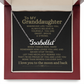 To My Granddaughter - Custom Name Necklace - Smart Brave & Strong