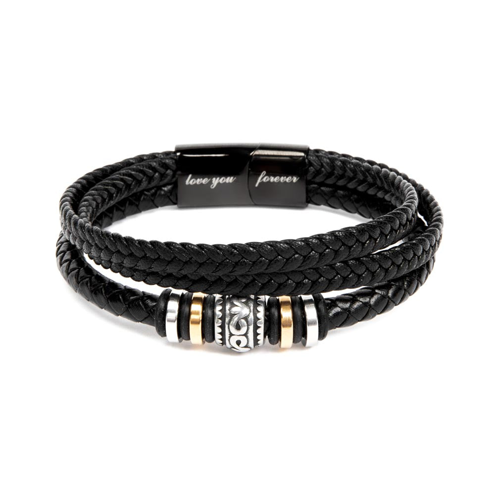 One Wish To My Soulmate |  Men's "Love You Forever" Bracelet