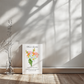 Mom's Flower Garden Bouquet | Beautiful Wrapped Canvas | Displays Children's name and their birth flower