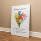Grandma's Flower Garden | Grandchildren's Birth Flower| Wrapped Canvas