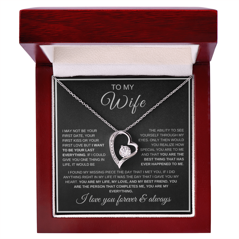 Forever love necklace gift box with LED spotlight presentation