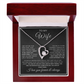 Forever love necklace gift box with LED spotlight presentation